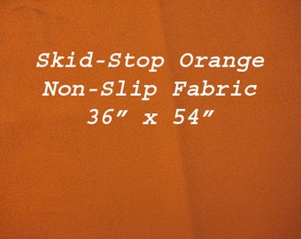 Skid Stop Non Slip Orange Fabric