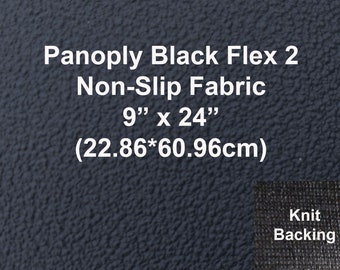 Panoply Flex 2  Anti Grip Non Slip Neoprene Fabric Black with Knitted  Backing 9 by 24 great for Shoe Sole, Slippers, Furniture,