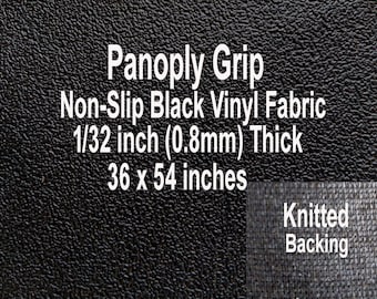 Panoply grip antislip antislip vinyl stof zwart met gebreide achterkant 36 x 54 ideaal voor meubels, motorfietsstoelen, bagage, schoenzool