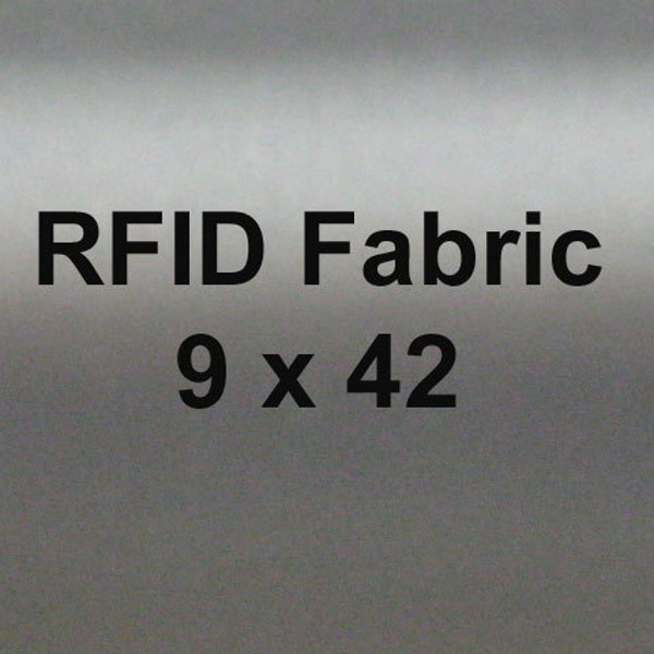 RFID Blocking Fabric, EMI Shielding  for Wallets Lining, Purse lining, Pocket Lining 9 by 42 inches