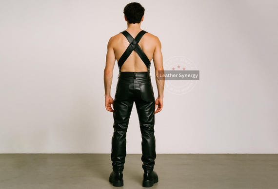 HYDE × SWITCHBLADE BUCKLE JUMPSUIT Mサイズ Genuine Leather Buckled Jumpsuit for Men | Handmade BDSM Harness