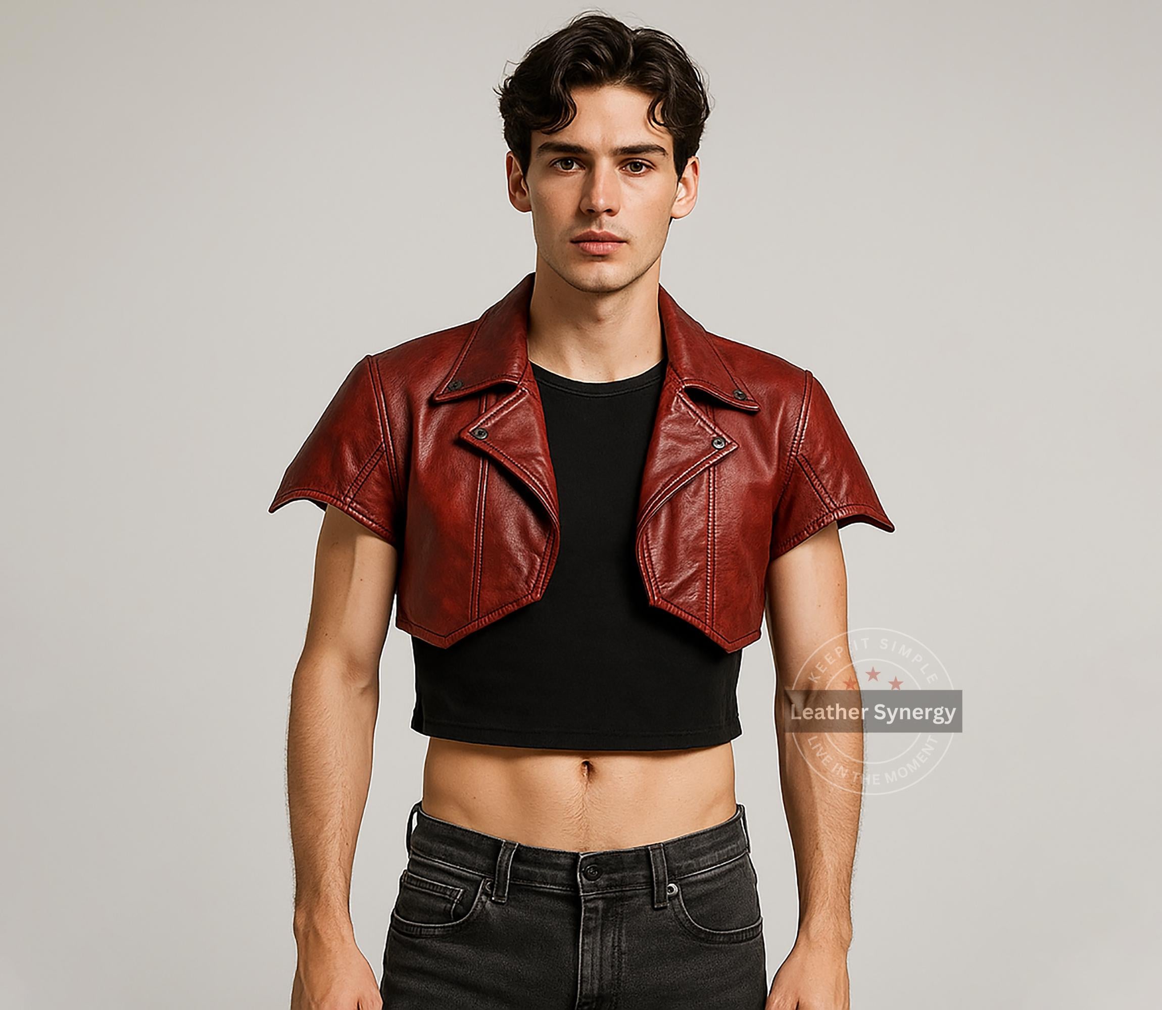 Red Crop Jacket - Etsy