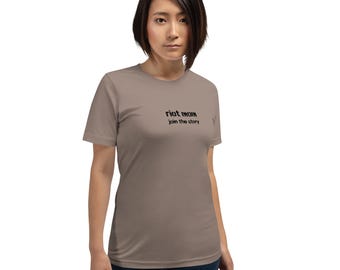riot mom unisex join the story activist t-shirt