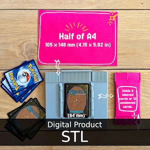 3D Booster Pack Maker: Sammelkarten, Sammlerstücke (STL). Papier crimper. Papiertüte