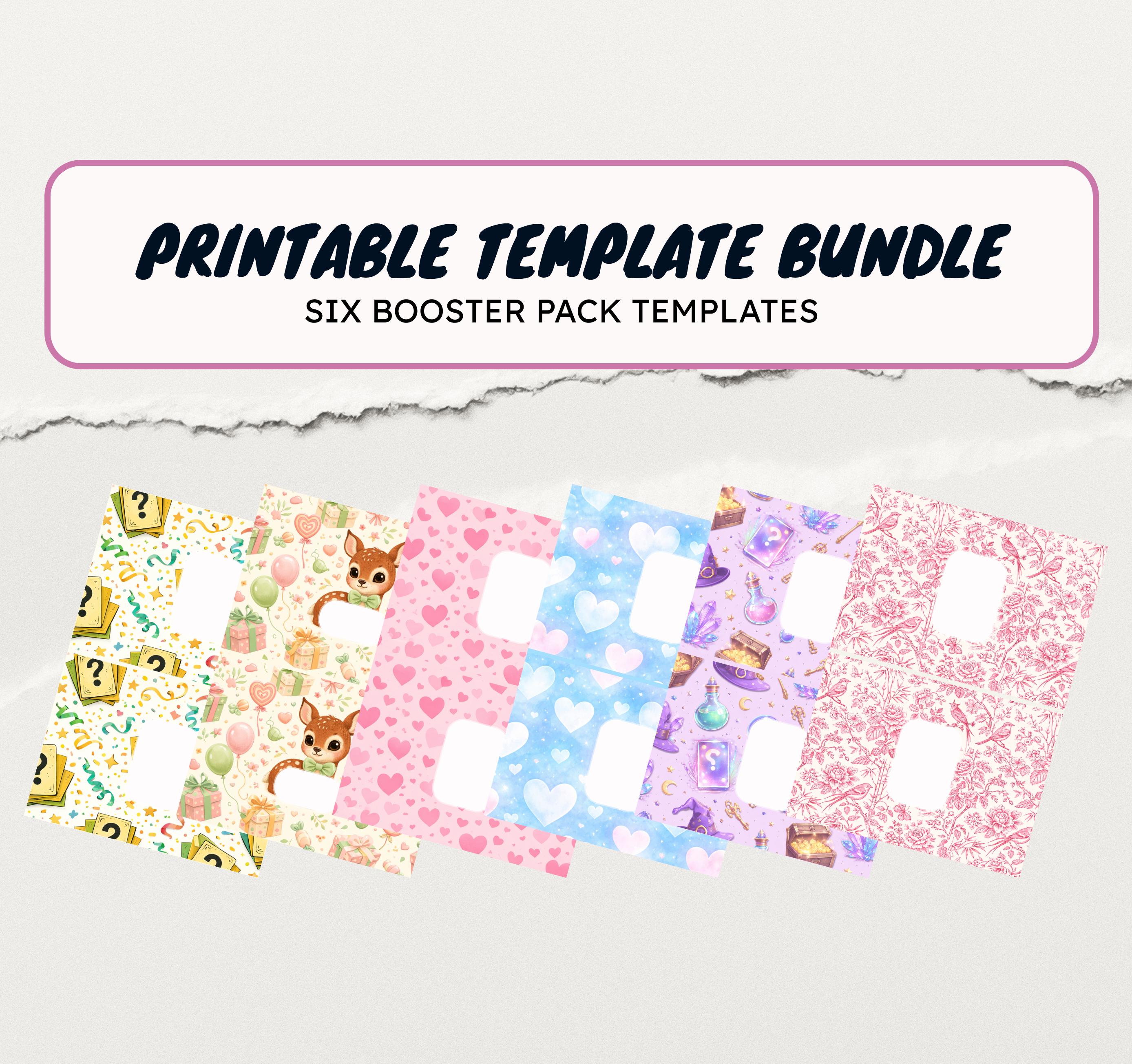 booster box template Club Booster Pack DIY Template PDF