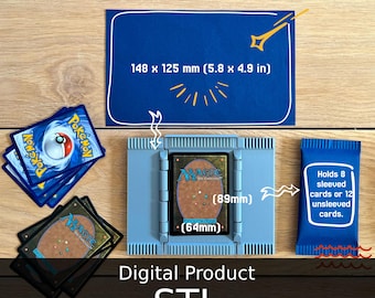 3D Booster Pack Maker: Sammelkarten, Proxy-Karte (STL). Papier Crimper