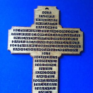 Medium Lord&#39;s Prayer Cross