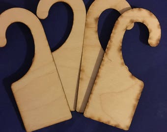 4 Wood Door Knob Hanger - Unfinished