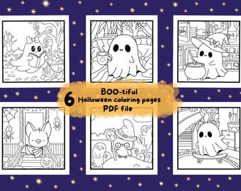 Cute & Spooky Halloween coloring pages