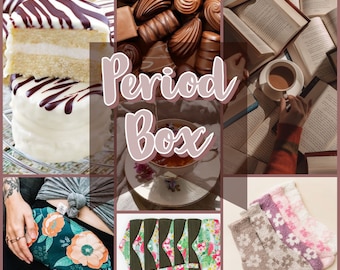 Period Comfort Gift Box: Self-Care Kit with Pads, Socks, & Treats