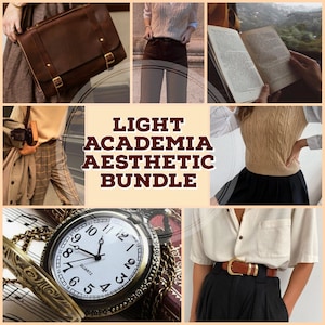Light Academia Clothing and Accessories Bundle