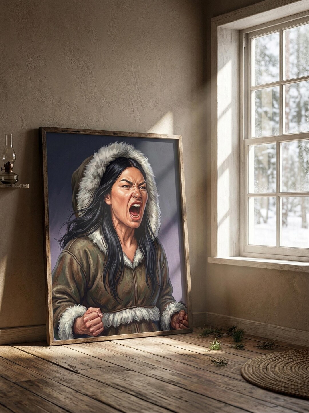 Angry Woman Collection: Inuit Canada Poster | Feminist Wall Art ...
