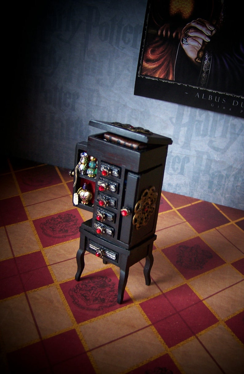 Dollhouse Miniature Harry Potter Potions Master Chest of Ingredients Layaway Available image 3