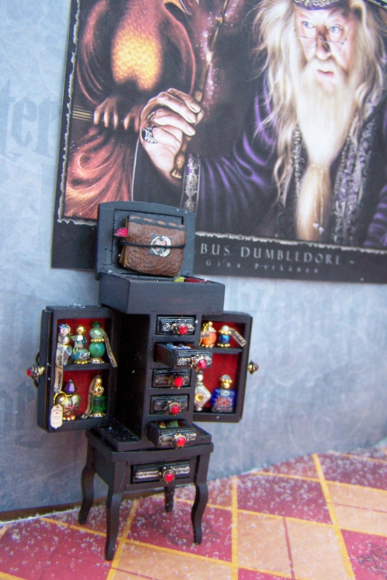 Dollhouse Miniature Harry Potter Potions Master Chest of Ingredients Layaway Available image 2