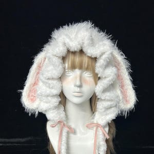 White Rabbit Hood - Etsy