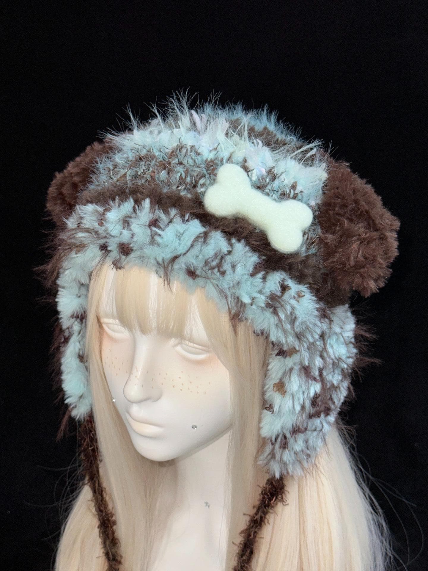 Handmade Crochet Puppy Ear Hat - Cozy Adjustable With Detachable