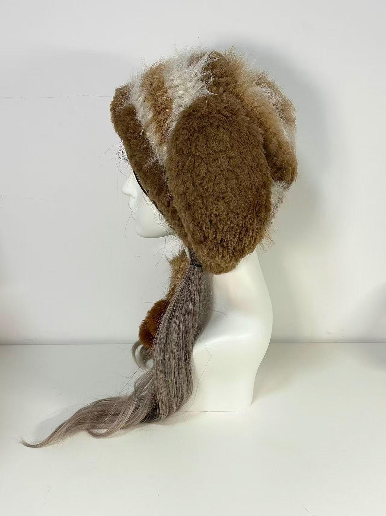 Fluffy Puppy Ear Hood Hat – Woodland Fairycore Cozy Winter