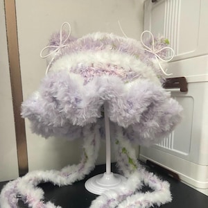 Purple Gradient Jellyfish Cat Ear Hat