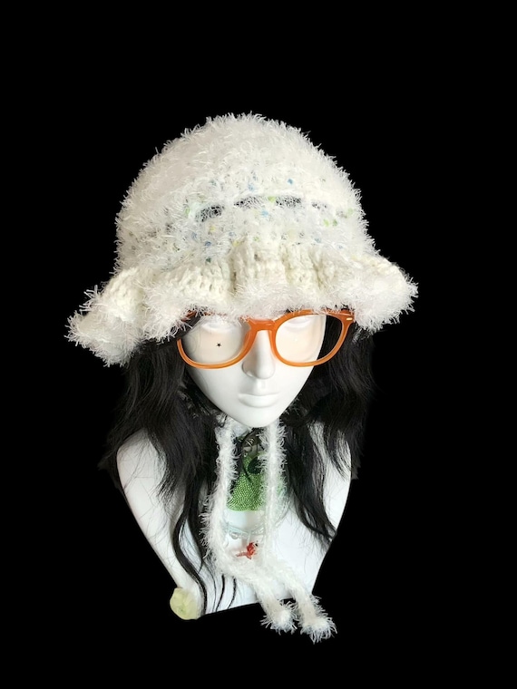 Handmade Plush Crochet Bonnet: Cozy Artisanal Fashion - Etsy