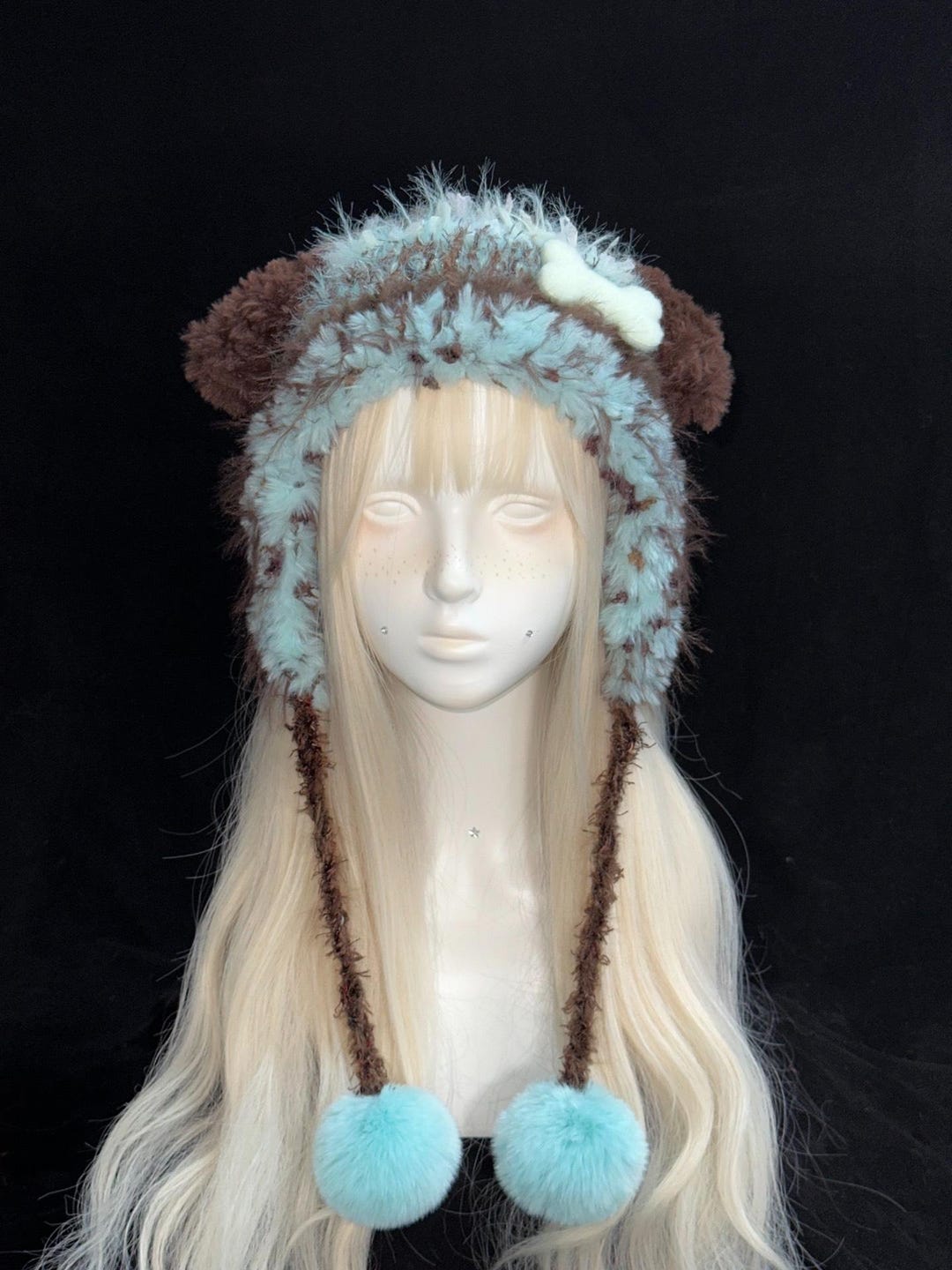 Handmade Crochet Puppy Ear Hat - Cozy Adjustable With Detachable