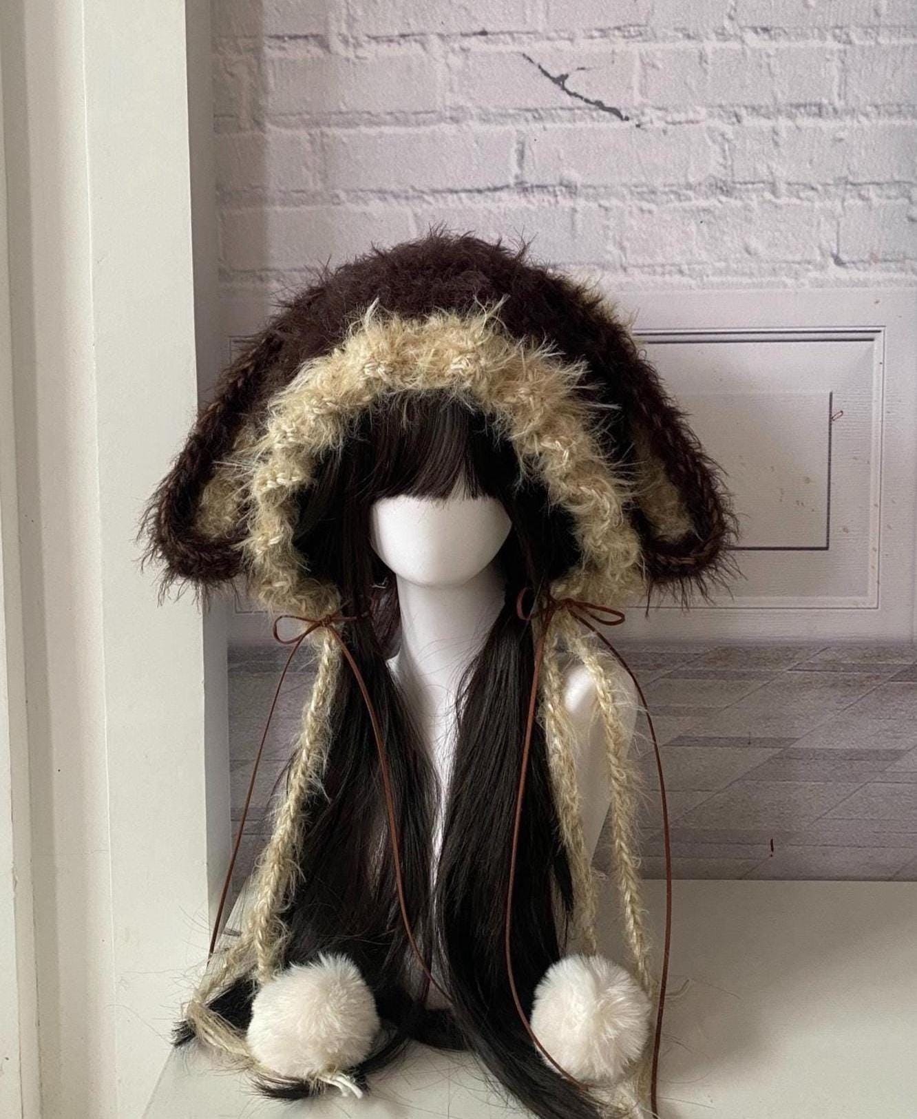 Adorable Handmade Cappuccino Brown Rabbit Hoodie Hat - Etsy