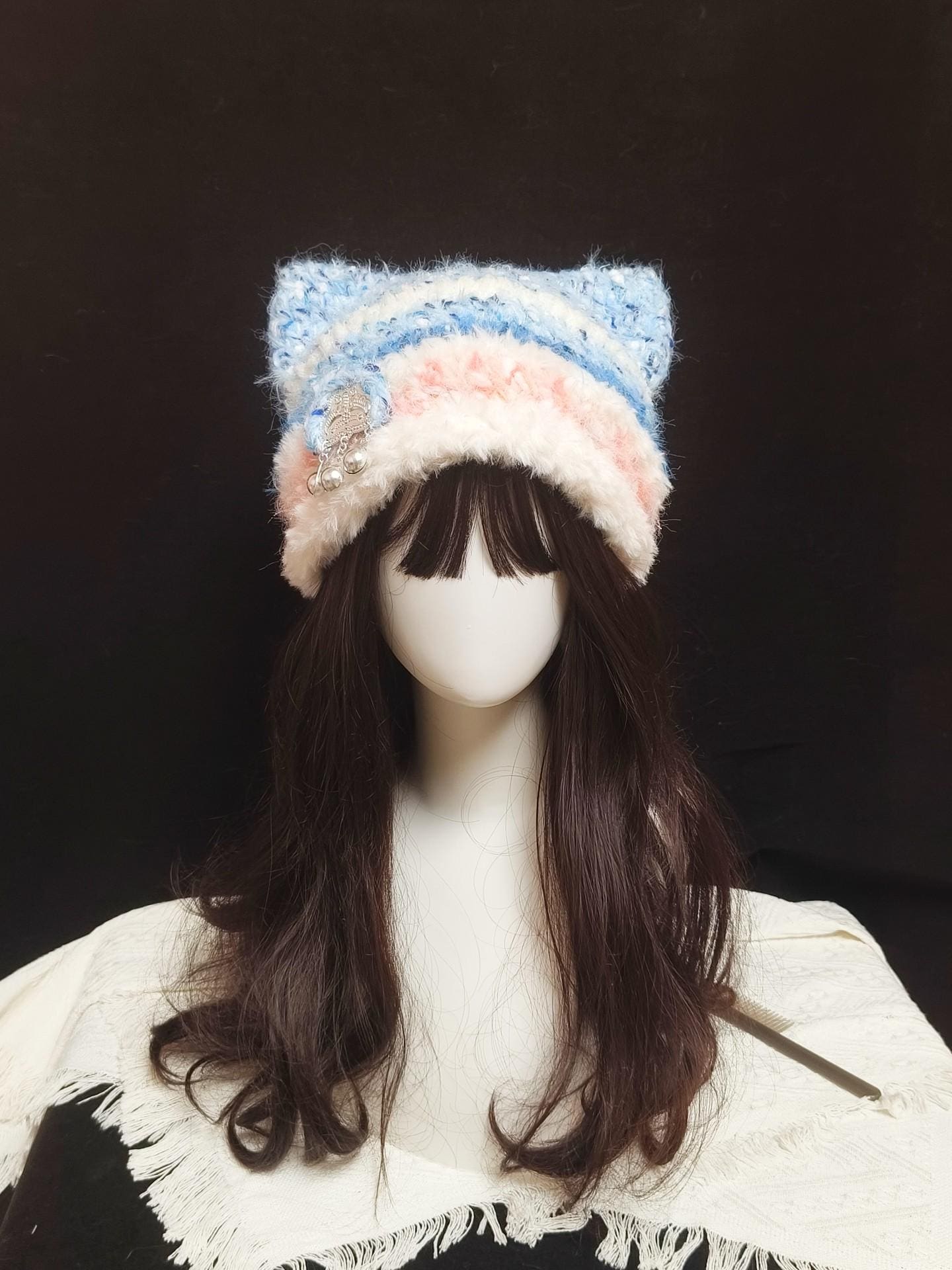 Handmade Crochet Cat Ear Hat - Cozy Wool Cap for Women - Etsy Canada