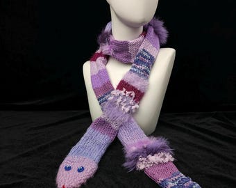 Custom Playful Snake Scarf - Vibrant & Cozy