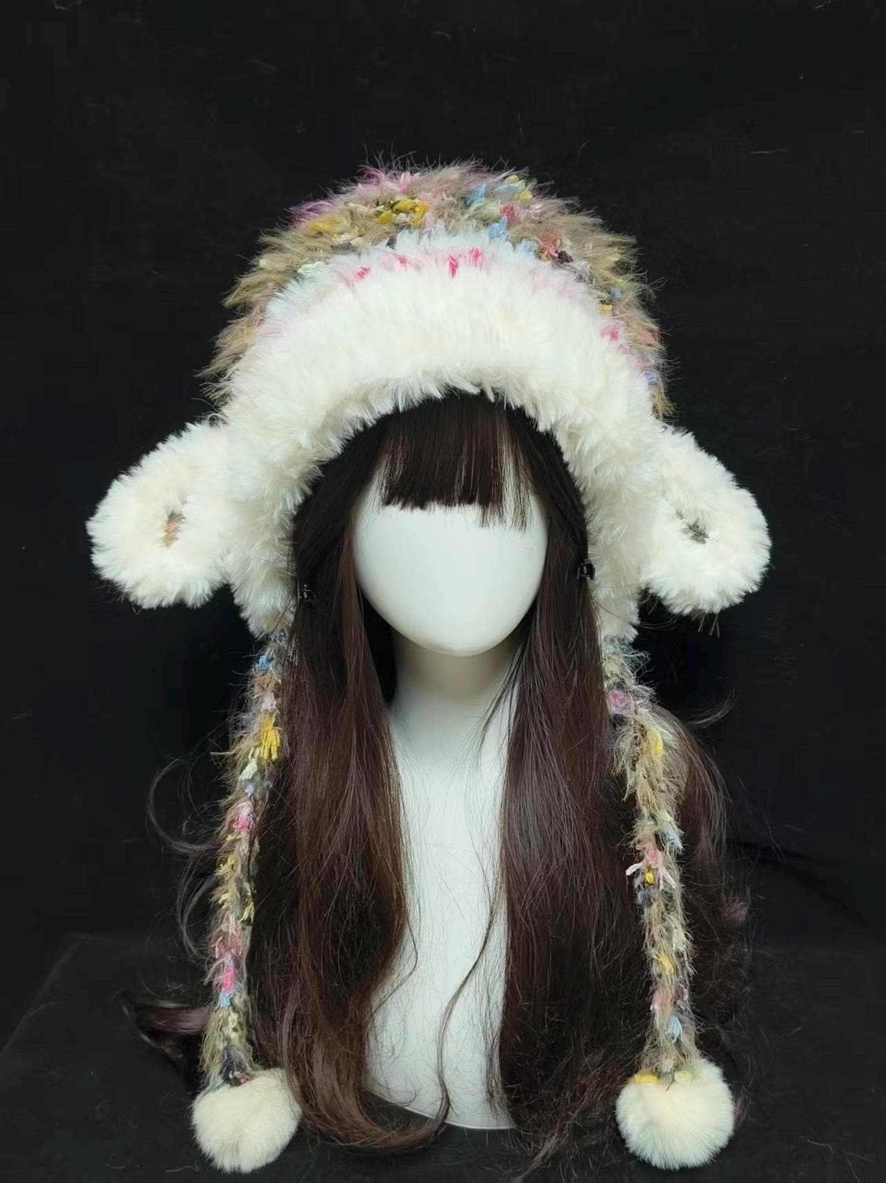ハンドメイドかぎ針編みの犬耳フード - 斬新な冬用帽子 - Etsy 日本