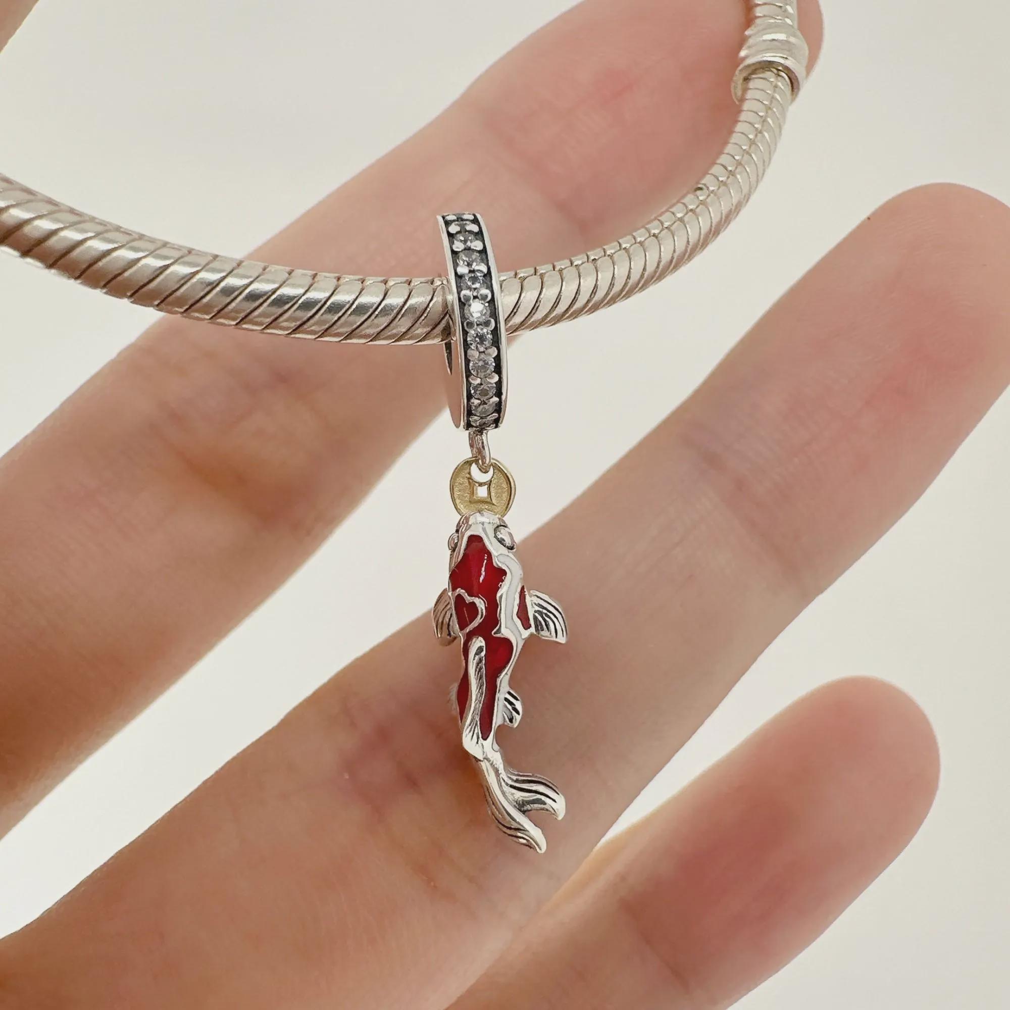 Authentic Pandora Silver Sterling Good Fortune Carp Fish