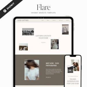 Showit Website Template for Photographers, Photographer Website Template, Modern Website Template, Professional Showit Template