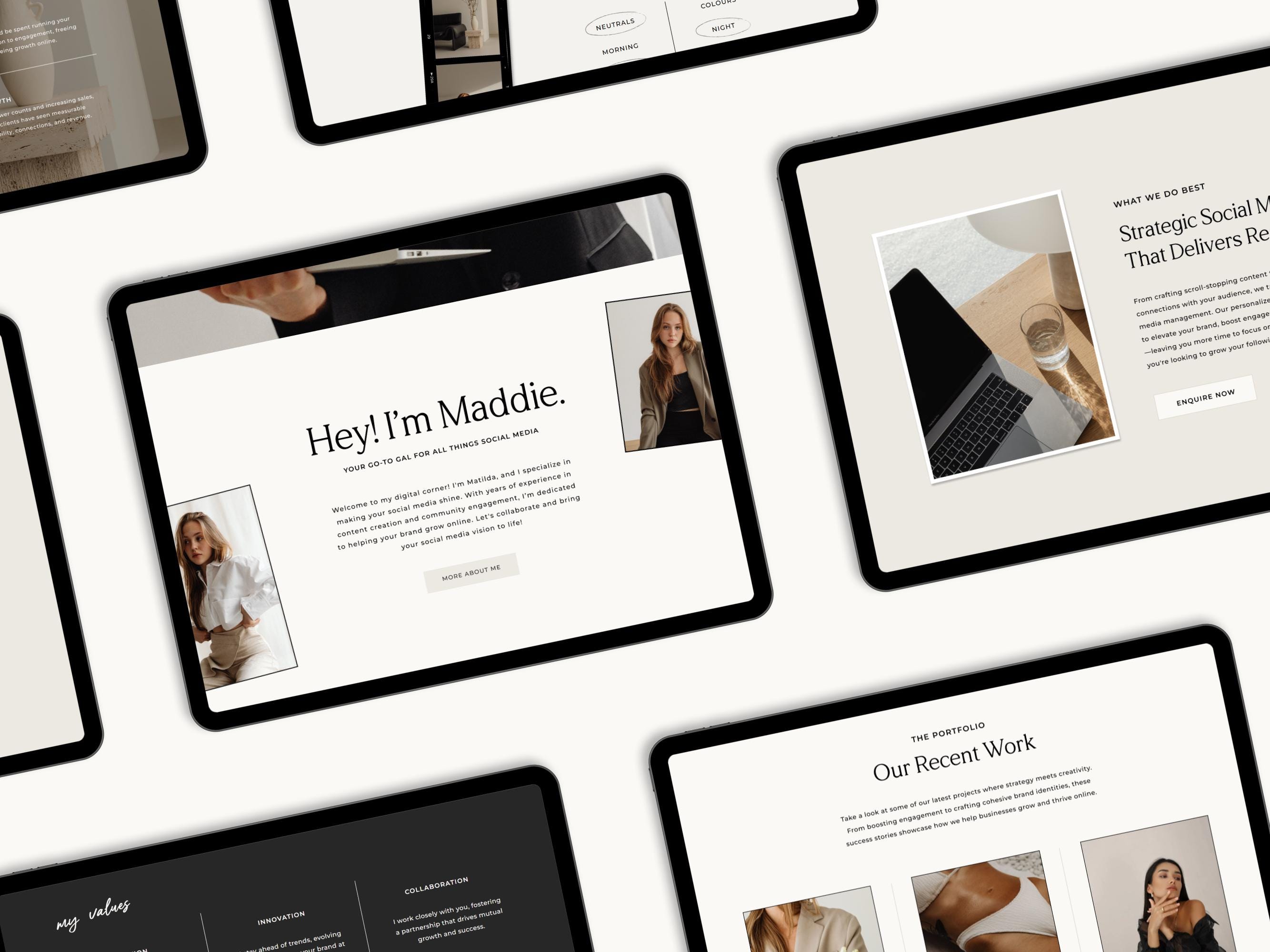 Professional Website Template for Service Providers | Elegant Modern ...