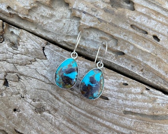 EN OFERTA Pendientes de turquesas Royston hechos a mano en plata de ley 925 con hermosas piedras turquesas Royston