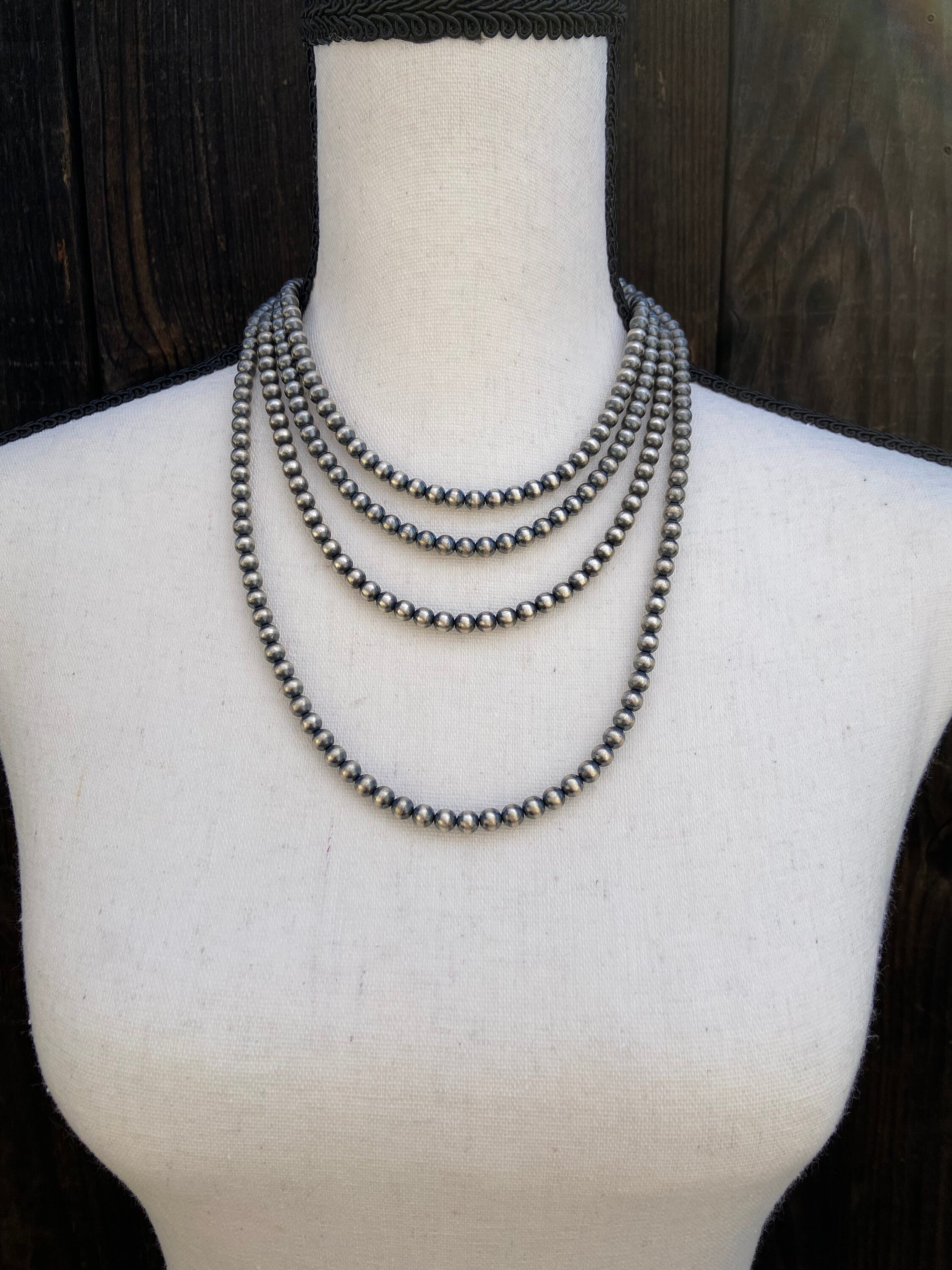 Navajo Pearl Necklaces 6mm 16,
