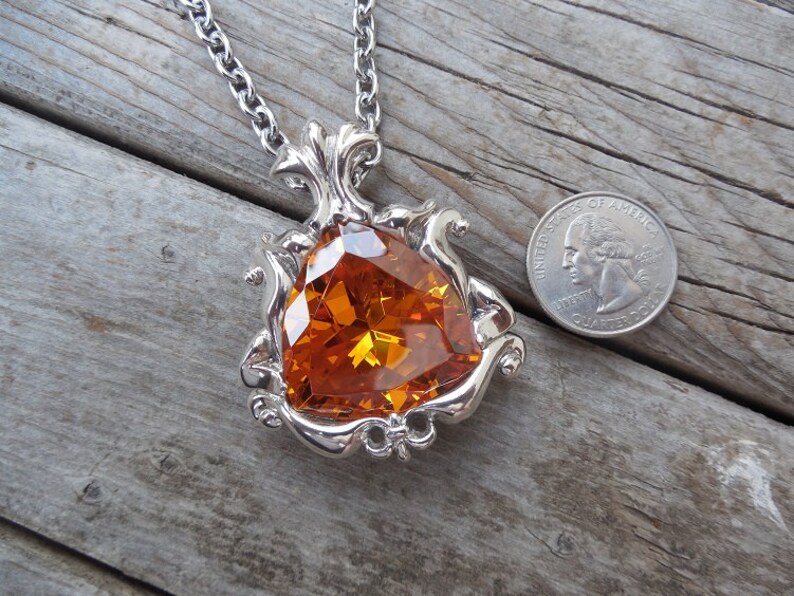 ON SALE Large Medieval Queens ncklace cast in sterling silver