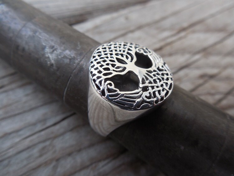 Bague Femme Branche D'arbre Celtique En Argent 925 - Taille Redimensionnable - Neuf Avec étiquettes
