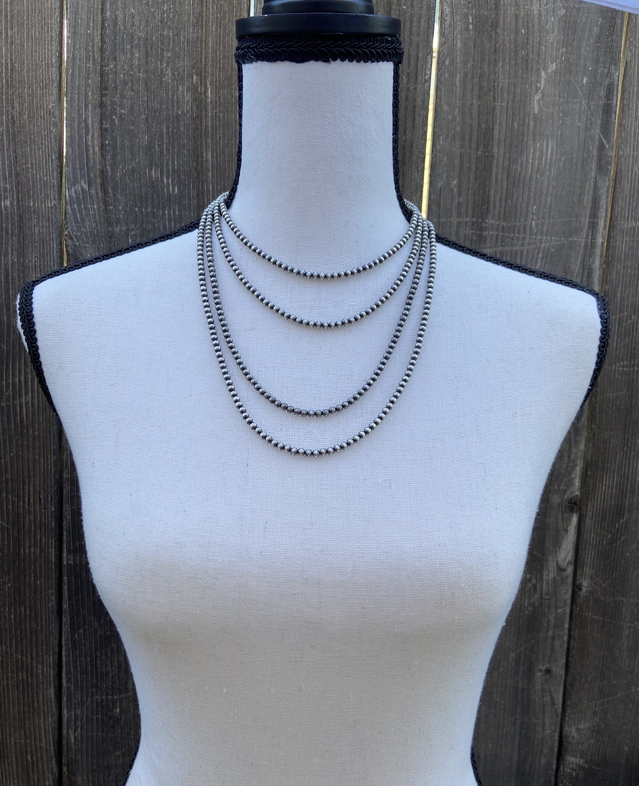 Navajo Pearl Necklaces 4mm..15