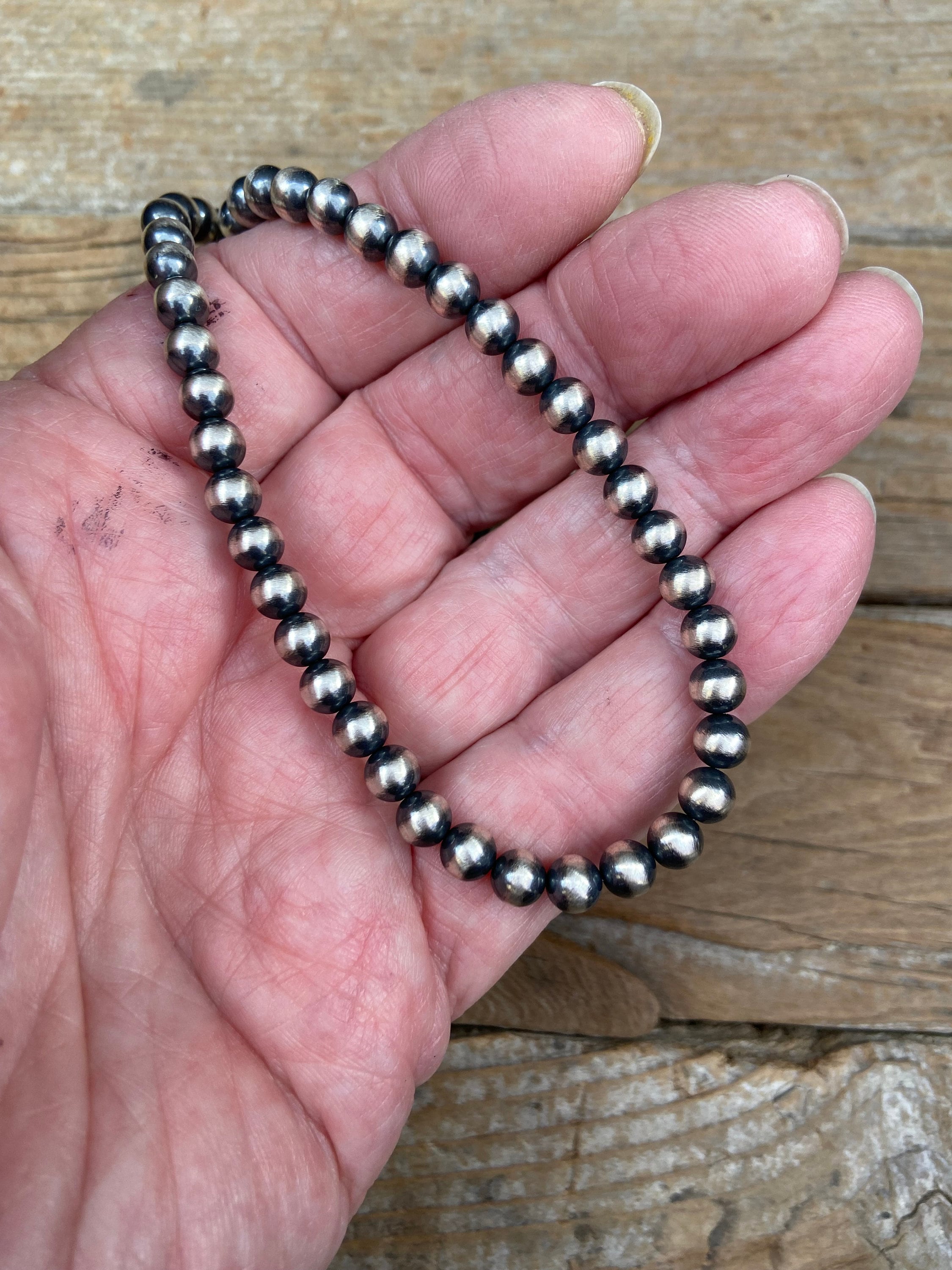 Navajo Pearl Necklaces 6mm 16,