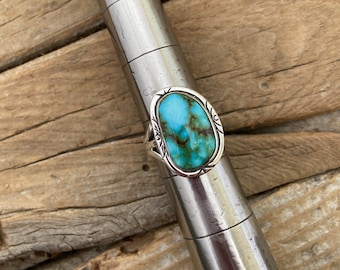 Beautiful Sonoran Gold turquoise handmade in sterling silver 925 with a gorgeous stone