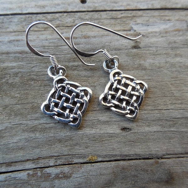 Celtic earrings in sterling silver