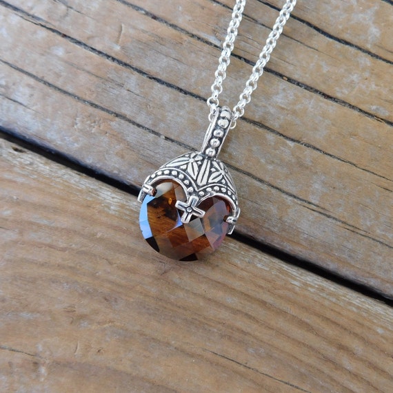 SALE Madeira Citrine Necklace Handmade 