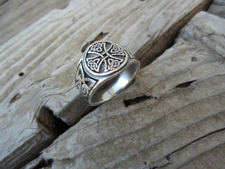 Celtic Cross Ring Handmade in Sterling Silver - Etsy