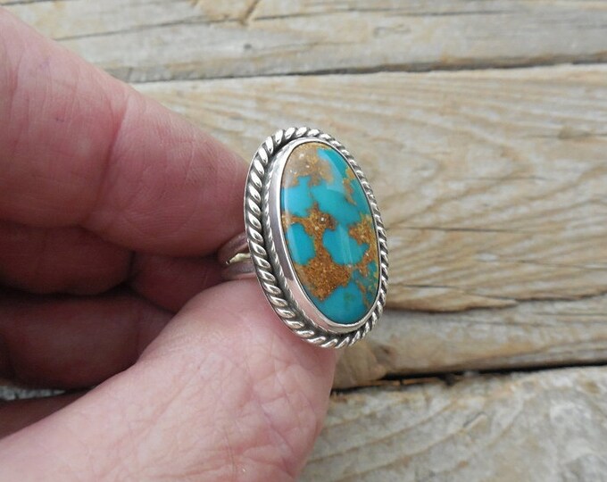 Turquoise Ring Handmade in Sterling Silver 925 With a Beautiful Royston ...