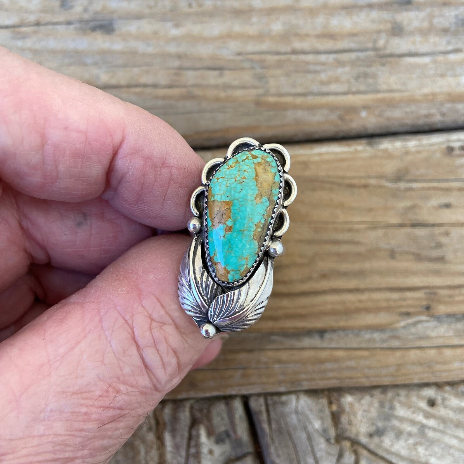 Turquoise Ring Handmade in Sterling Silver With a Turquoise - Etsy