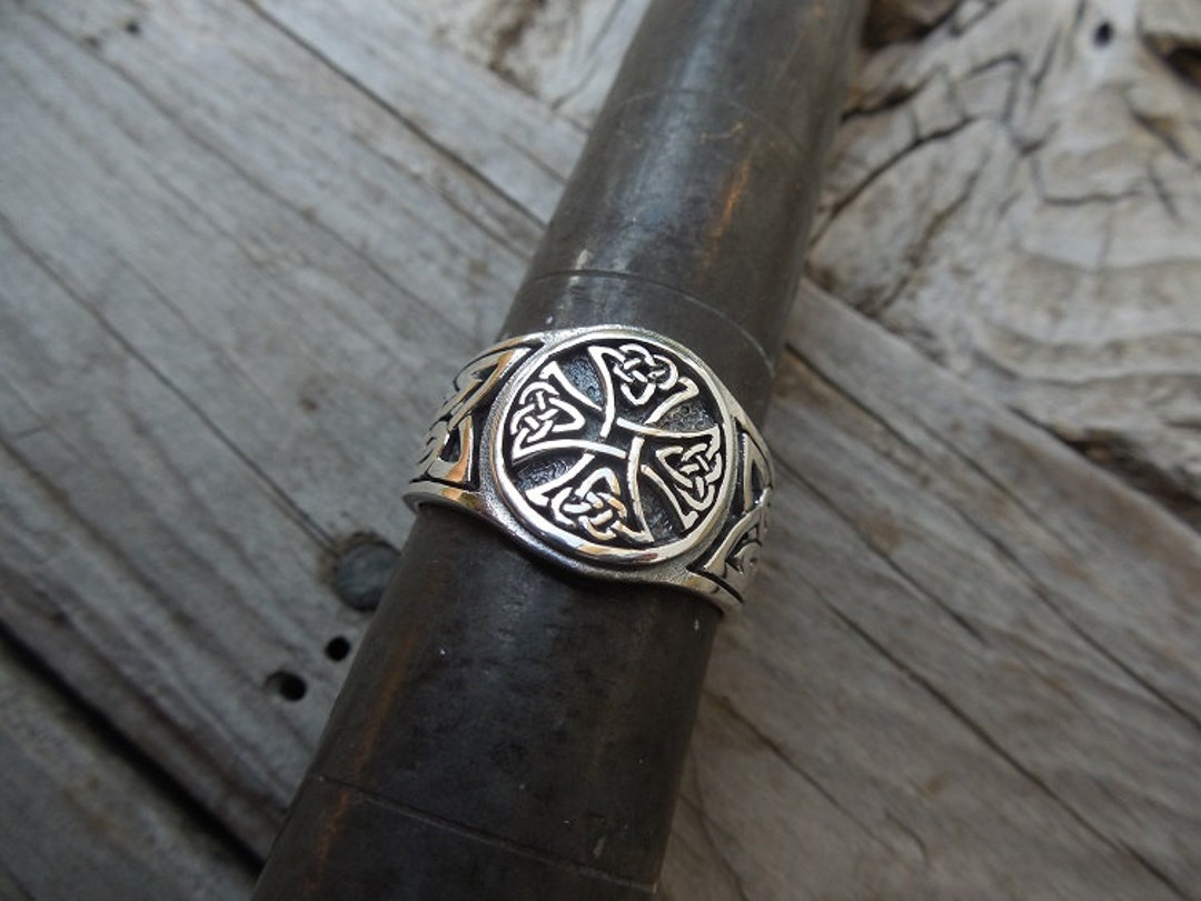 Celtic Cross Ring Handmade in Sterling Silver - Etsy