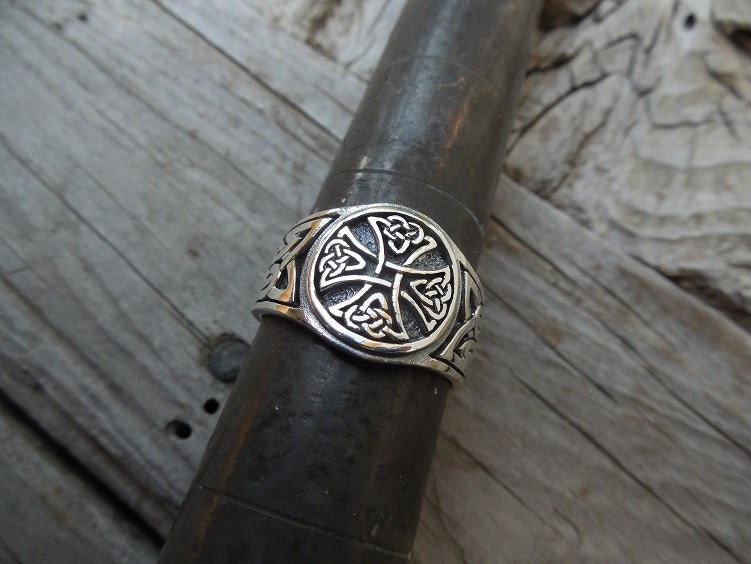Celtic Cross Ring Handmade in Sterling Silver - Etsy