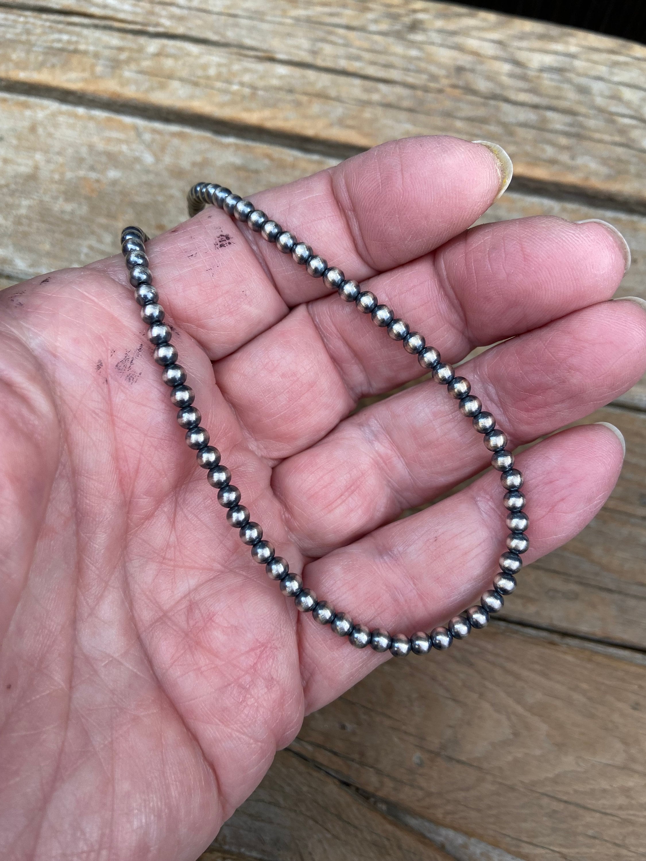 Navajo Pearl Necklaces 4mm..15