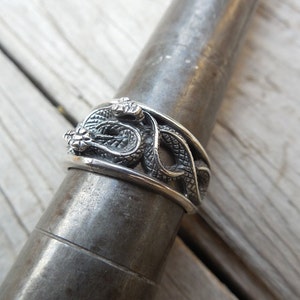 ON SALE Duel snake ring handmade in sterling silver 925 | Etsy