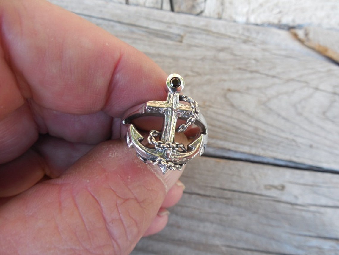 ON SALE Anchor Ring Handmade in Sterling Silver 925 With a Etsy Canada