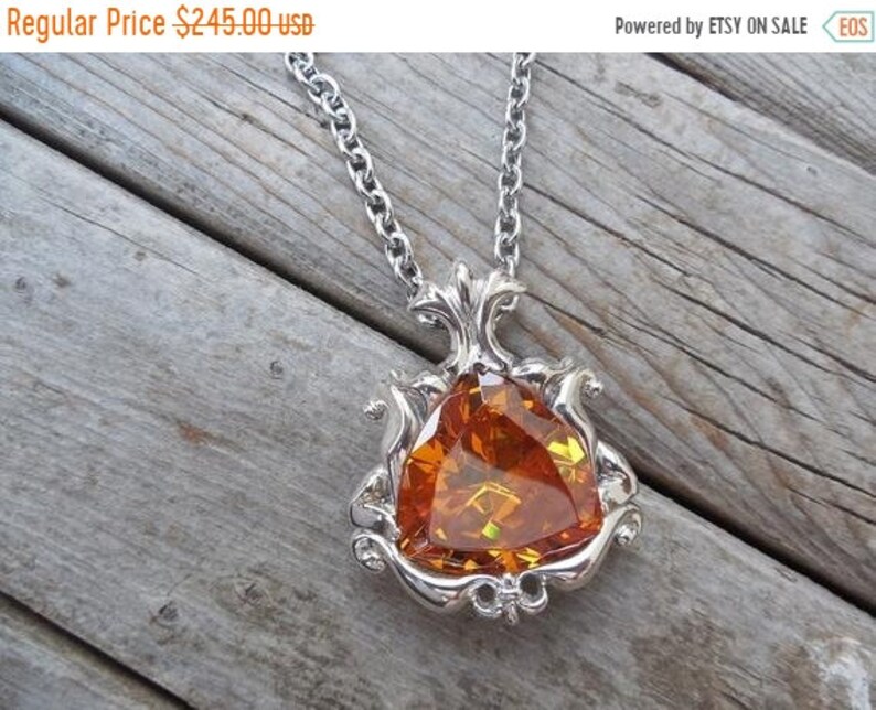 ON SALE Large Medieval Queens ncklace cast in sterling silver