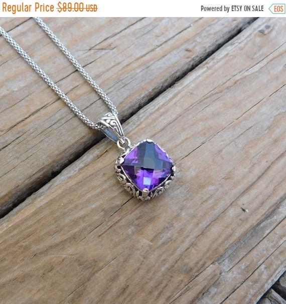 Etsy amethyst necklace online